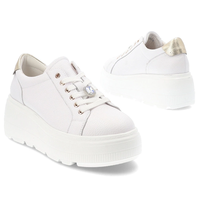 Tenisky CAMBELL - 25-00638WH Biały