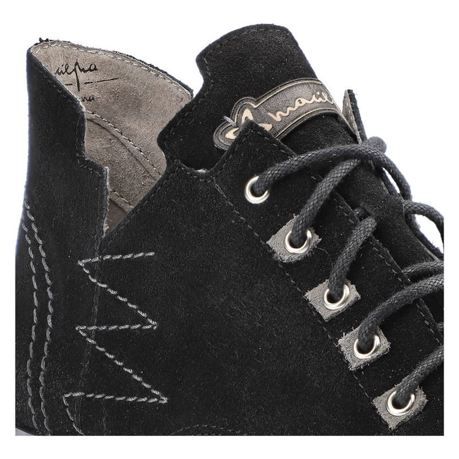 Šnúrovacie Členkové Topánky Maciejka - 2522K-01/00-5 Czarny Na Srebro