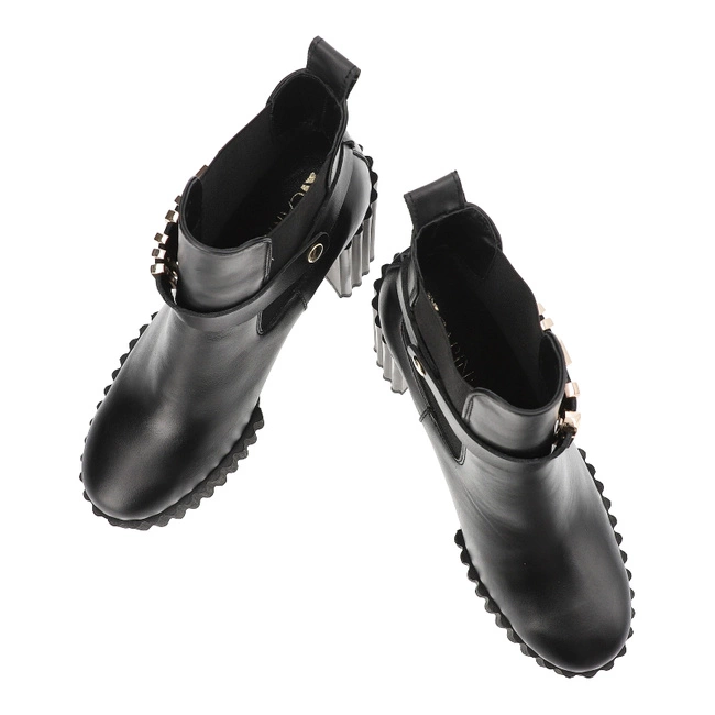 Členkové Topánky Carinii - B9785_-E50-000-000-F10 Czarny