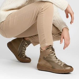 Šnúrovacie Členkové Topánky RIEKER - Z6614-90 Bronze