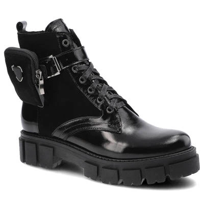 Členkové Topánky Pollonus - 5-1346-006 Czarny+Naplak