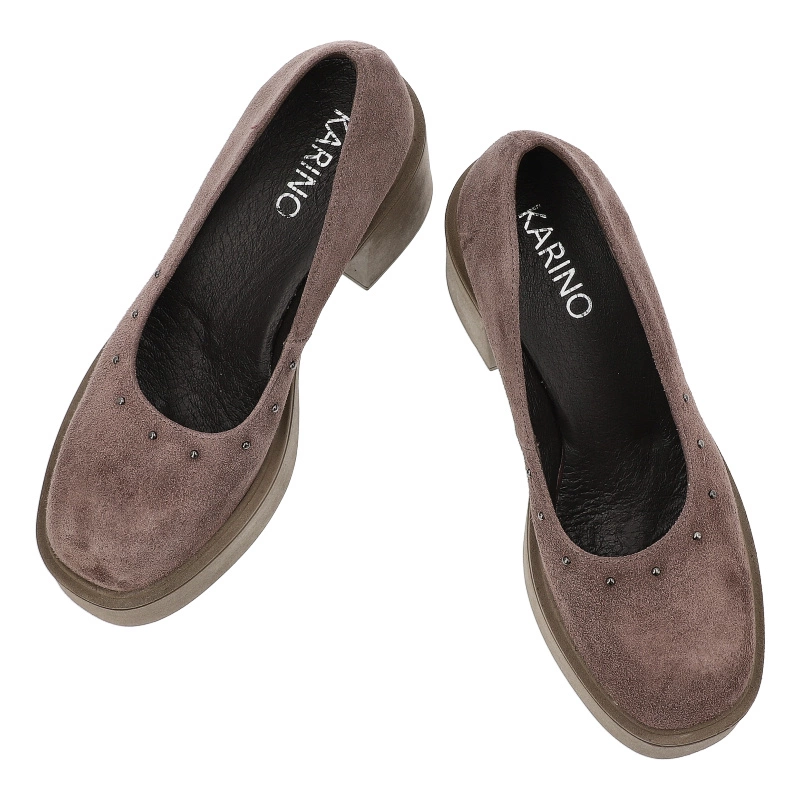 Poltopánky KARINO - 5648/015-P Brąz/Welur