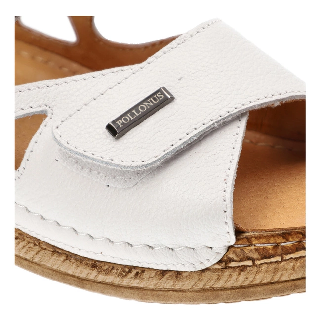 Sandále Pollonus - 5-1642-005 Biały Verona