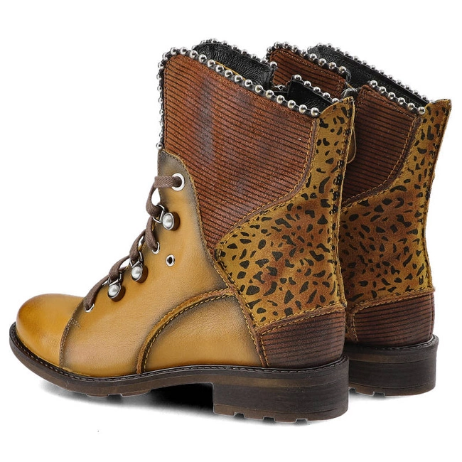 Šnúrovacie Členkové Topánky Maciejka - 3623A-07/00-3 Żółty