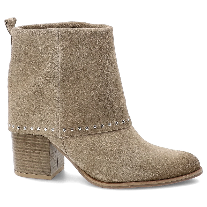 Členkové Topánky KARINO - 5560/001-P Beż/Welur