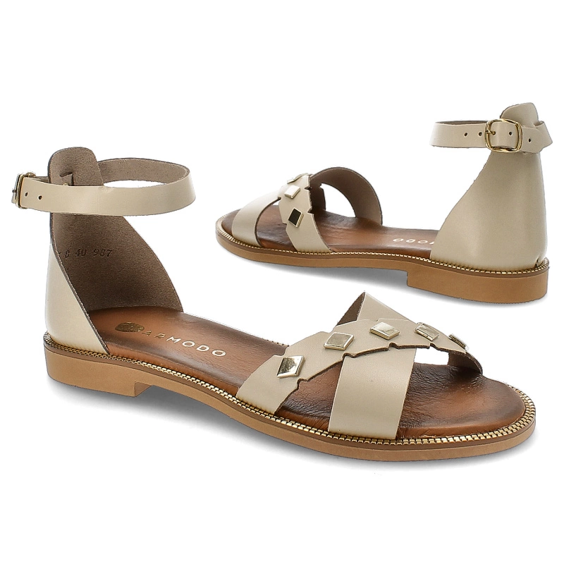 Sandále Armodo - 40378 Bf.Beż+Zł.