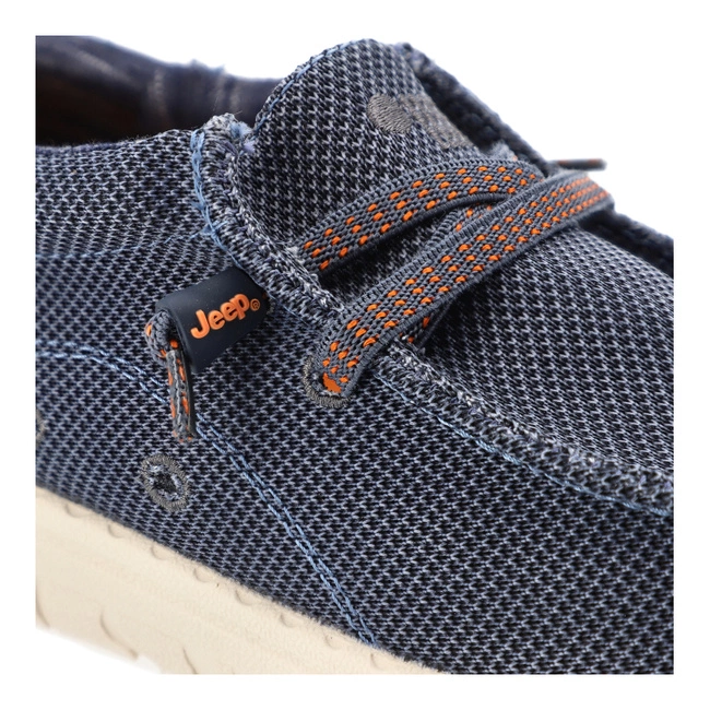 Poltopánky JEEP - Samoa Wallabee Knit JM51030A 100 Blue