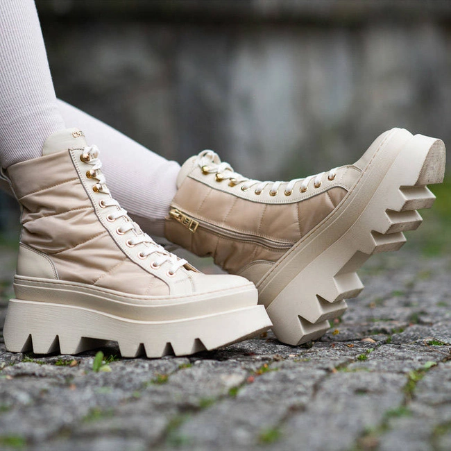 Členkové Topánky Chebello - 2964_-403-210-MIS-S228 Beżowy