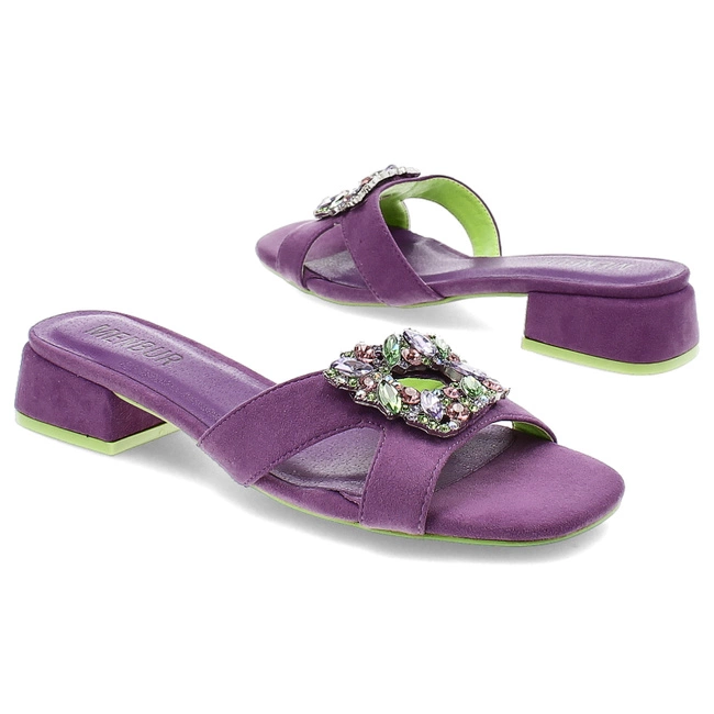 Šľapky Menbur - 25261 0008 Purpura