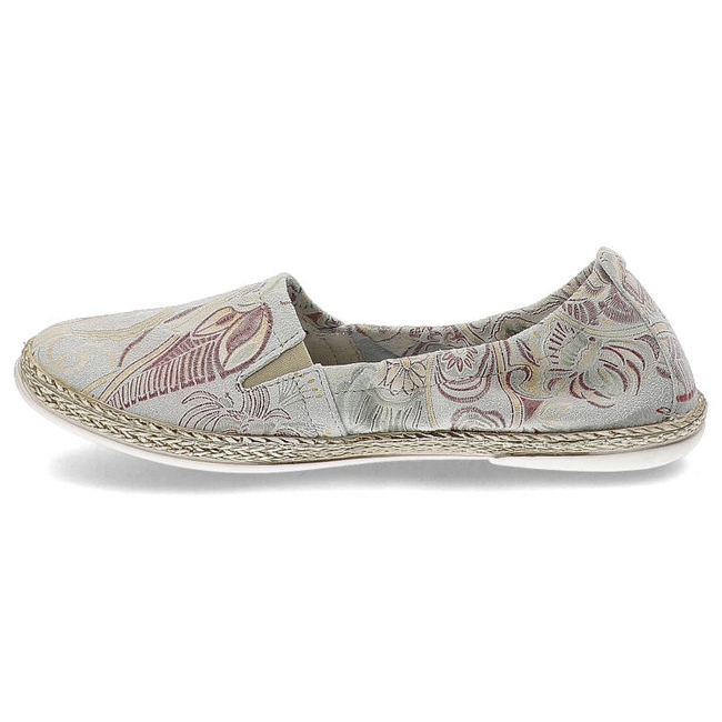 Espadrilky Lemar - 10012 Haft Beżowy