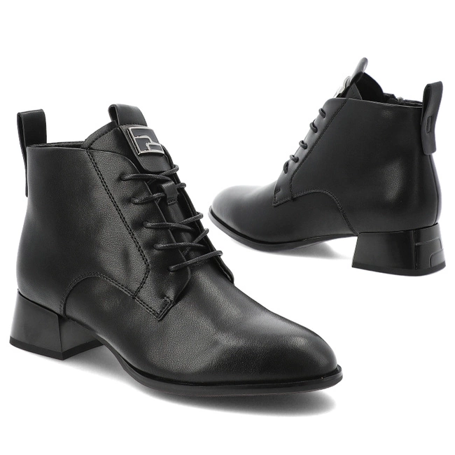 Členkové Topánky VINCEZA - 66805 BK Czarny/Skóra