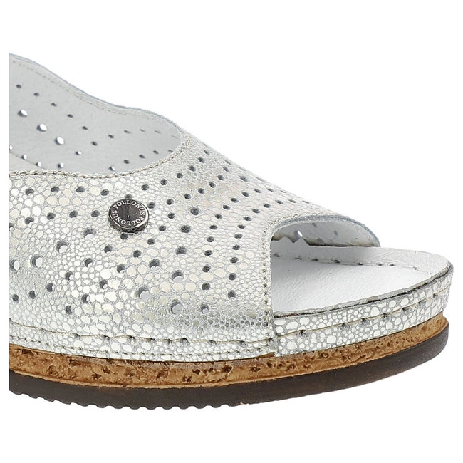 Sandále Pollonus - 5-1403-004 Oczka Srebro_BI