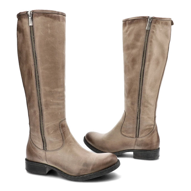 Čižmy Carinii - B1899_-057-624-000-852 Nubuk 23/Ck 20 Toupe