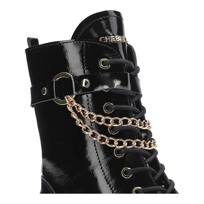 Členkové Topánky Chebello - 2776_-240-000-MIC-S172 Czarny Lakier