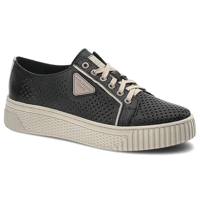 Poltopánky Pollonus - 5-1375-003 Czarny Floter/Perforacja