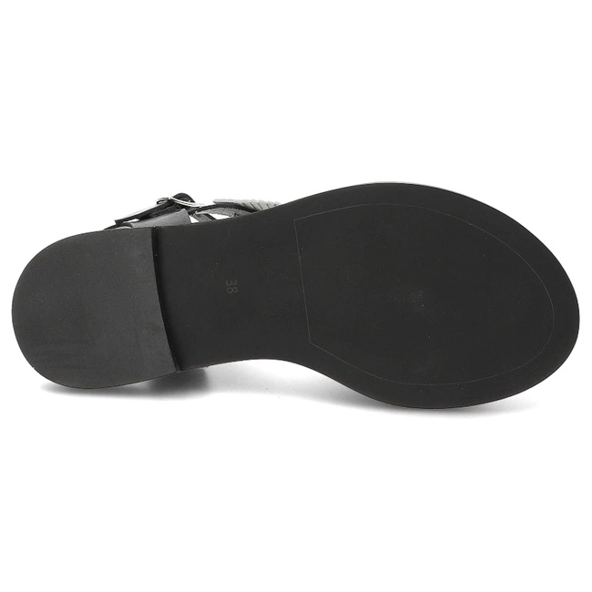 Sandále Armodo - 933C Czarny+Srebro