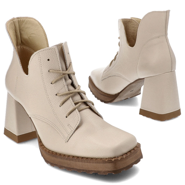 Členkové Topánky Armodo - 1443 Beż Groch