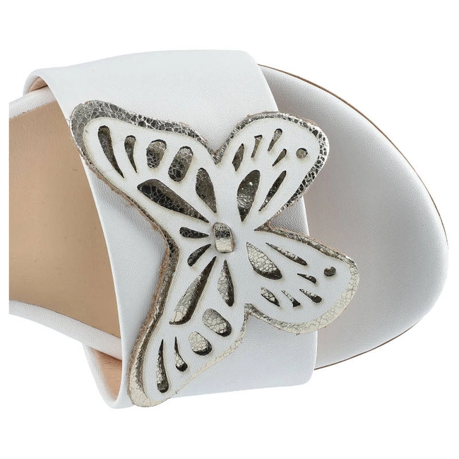 Šľapky Damiss - DS-519 Białe Lico