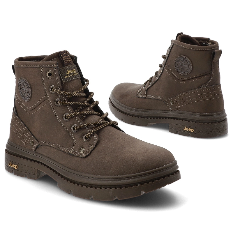 Členkové Topánky JEEP - Tuareg Boot JM52021A 030 DK Brown