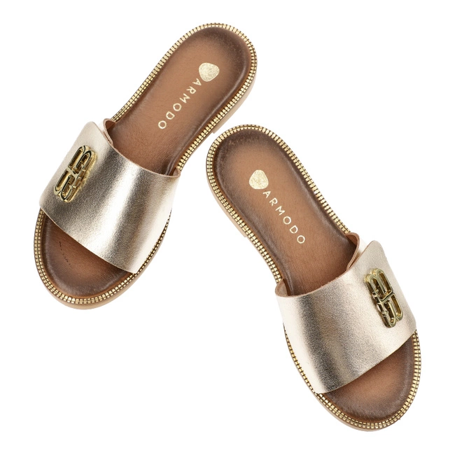 Šľapky Armodo - 40384 Bf.Złoto+Zł.