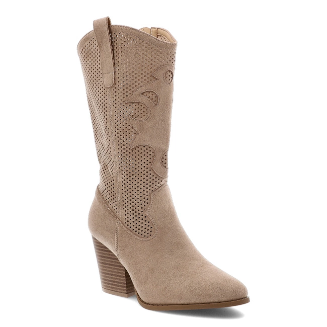 Čižmy S.BARSKI - HY51-606 Beige