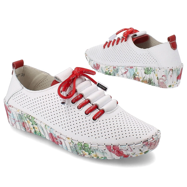 Poltopánky Artiker - 54C1567 Biało-Czerwony