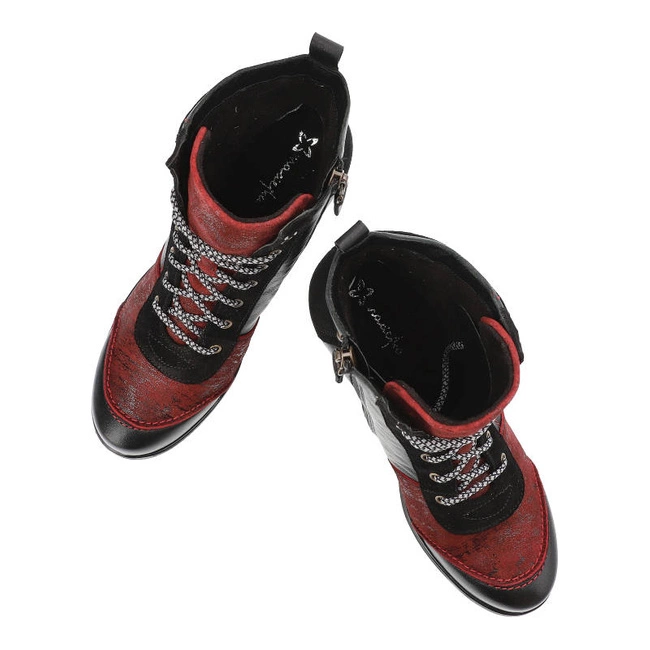 Členkové Topánky Maciejka - 6127A-01/00-3 Czarny+Bordo