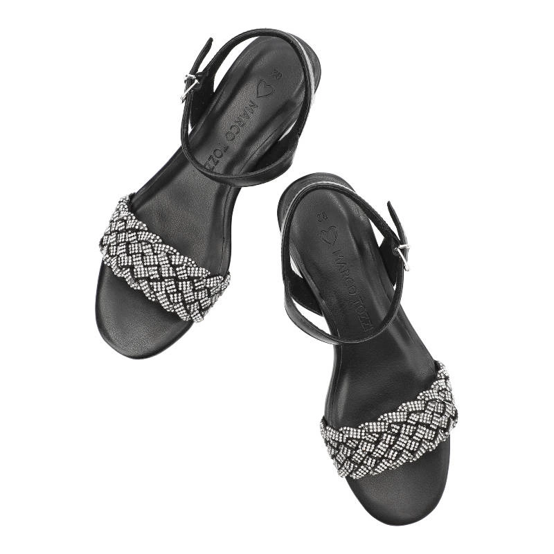 Sandále Marco Tozzi - 2-28207-20 098 Black Comb