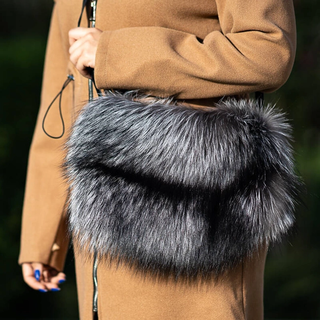 Kabelka Luka-Pelli - T13-4 Mufka Z Naturalnym Futrem Z Lisa