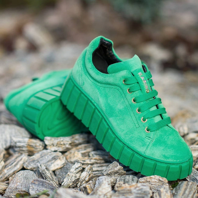 Poltopánky Karino - 4189/026-P Zielony/Welur