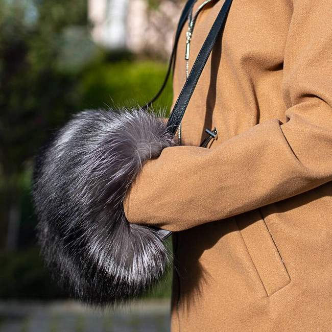 Kabelka Luka-Pelli - T13-4 Mufka Z Naturalnym Futrem Z Lisa