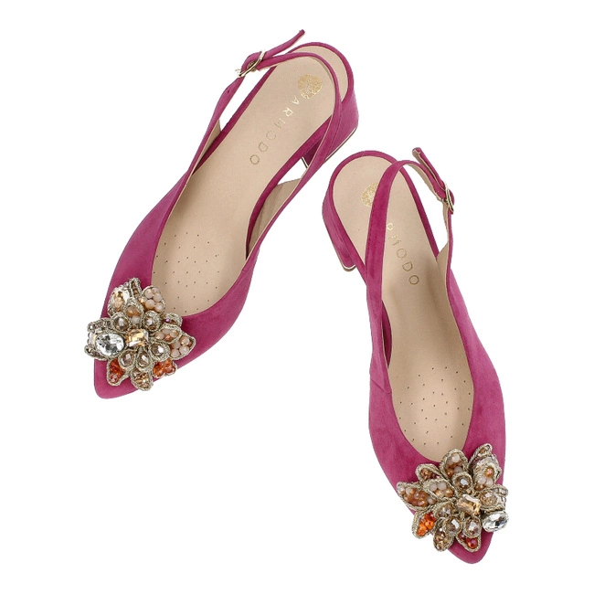 Sandále Armodo - 2498 Fuksja Welur