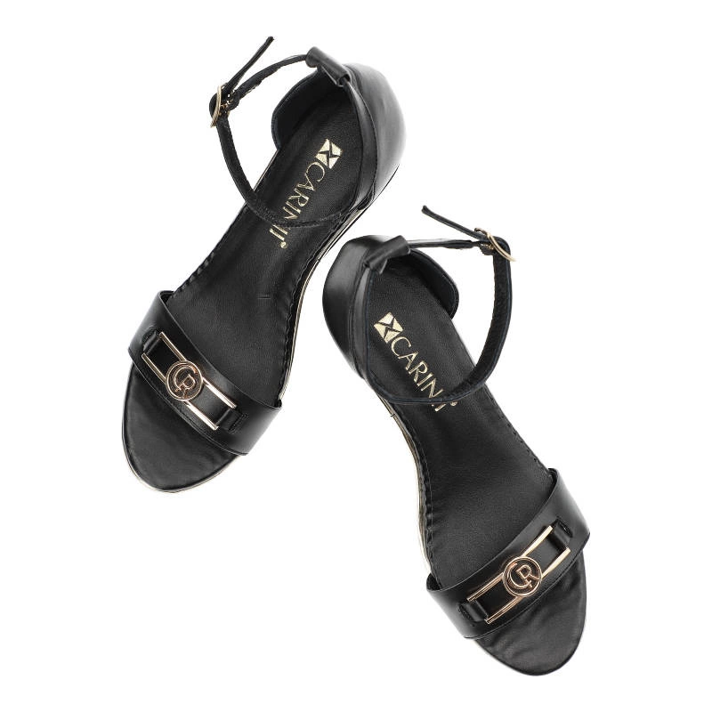 Sandále Carinii - B8712_-E50-000-000-D72 Czarny