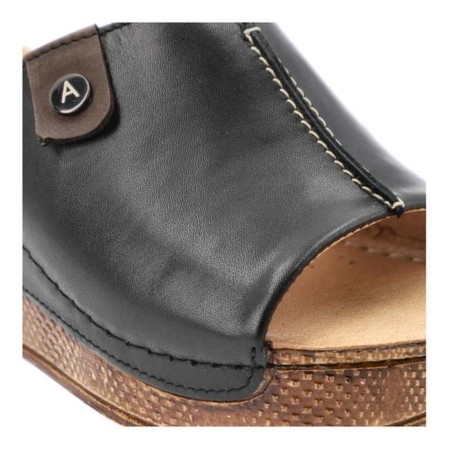 Šľapky ARMODO - 5-0766-041 Czarny+Brąz