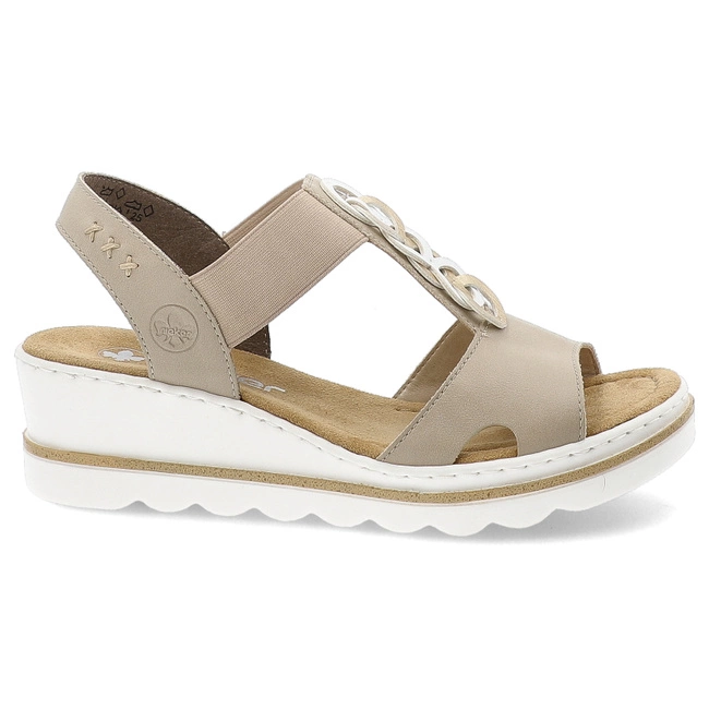 Sandále RIEKER - 67498-62 Beige