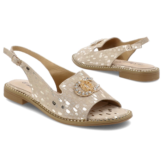 Sandále S.BARSKI - KV51-096 Lt.Gold