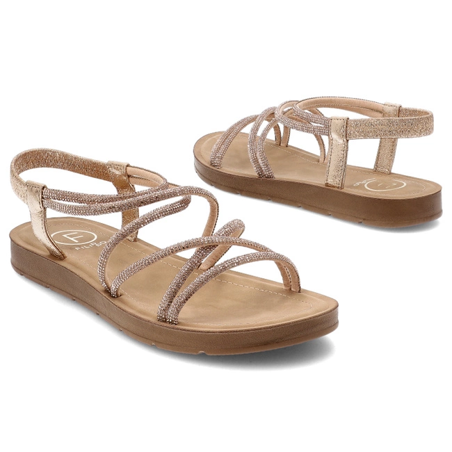 Sandále FILIPPO - DS6884/25 GO Złoty