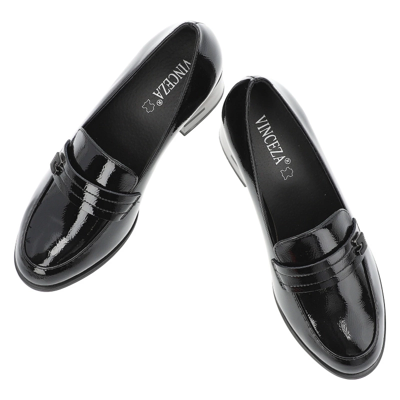 Poltopánky VINCEZA - 18105 BK PT Czarny Lakier