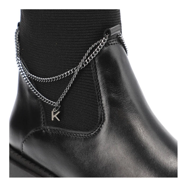 Šnúrovacie Členkové Topánky Karino - 4402/076-F Czarny/Lico