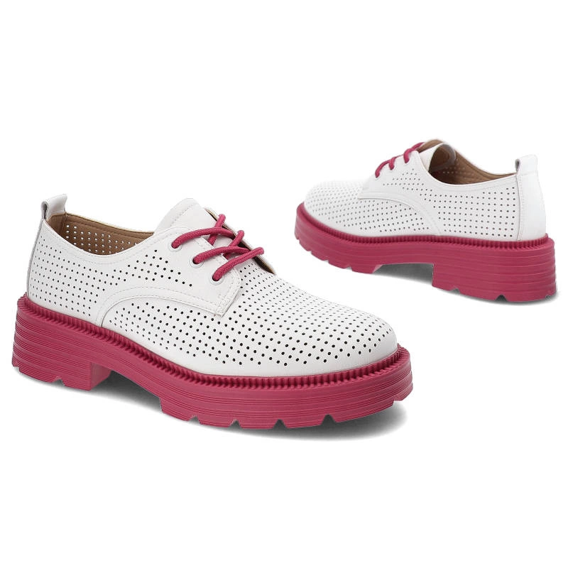 Poltopánky Artiker - 52C2014 Biały+Fuksja