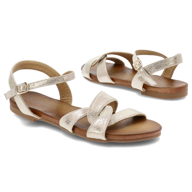 Sandále S.BARSKI - KV51-022 Lt.Gold