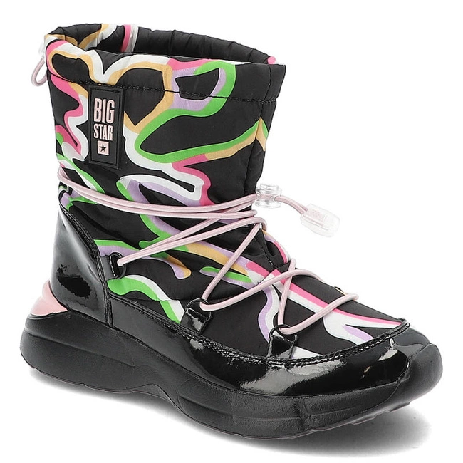 Snehule Big Star - KK374099 Czarny/Róż