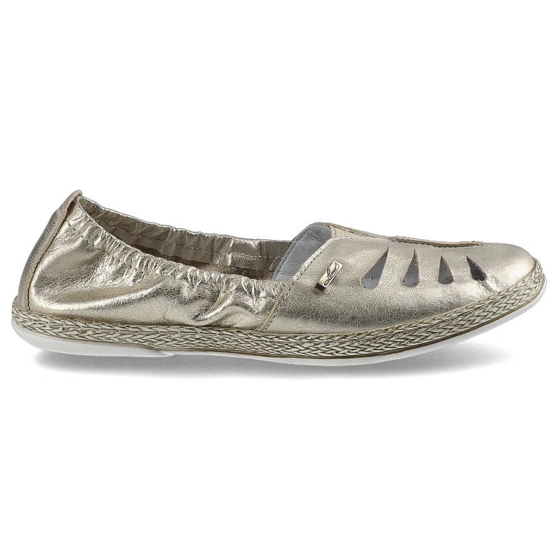 Espadrilky Lemar - 10090 Przec. Kryształ Złoto