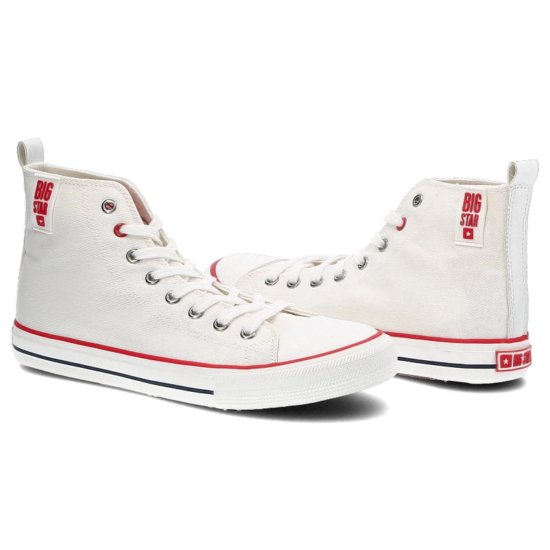 Plátenky Big Star - JJ174066 Biały/Czerwony