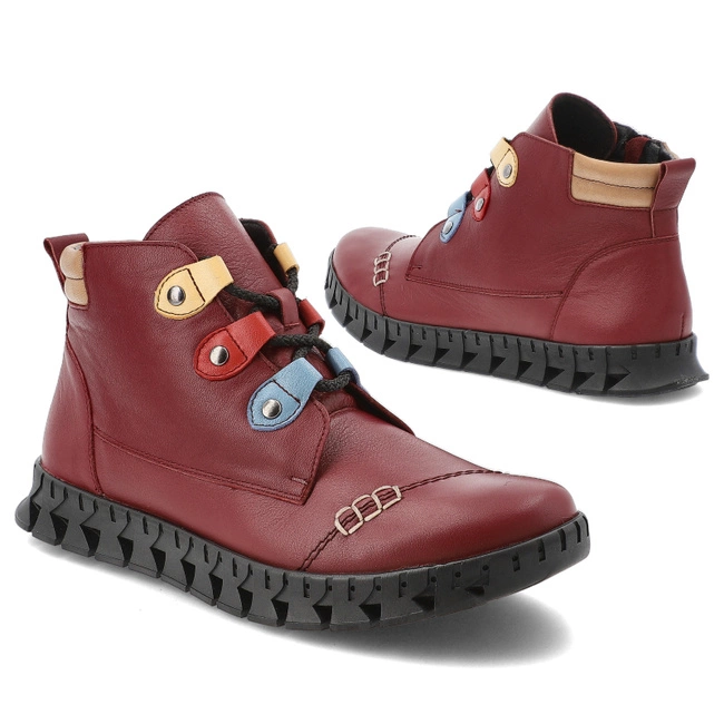 Členkové Topánky ARMODO - 2352 Bordowy 3300/ZCN