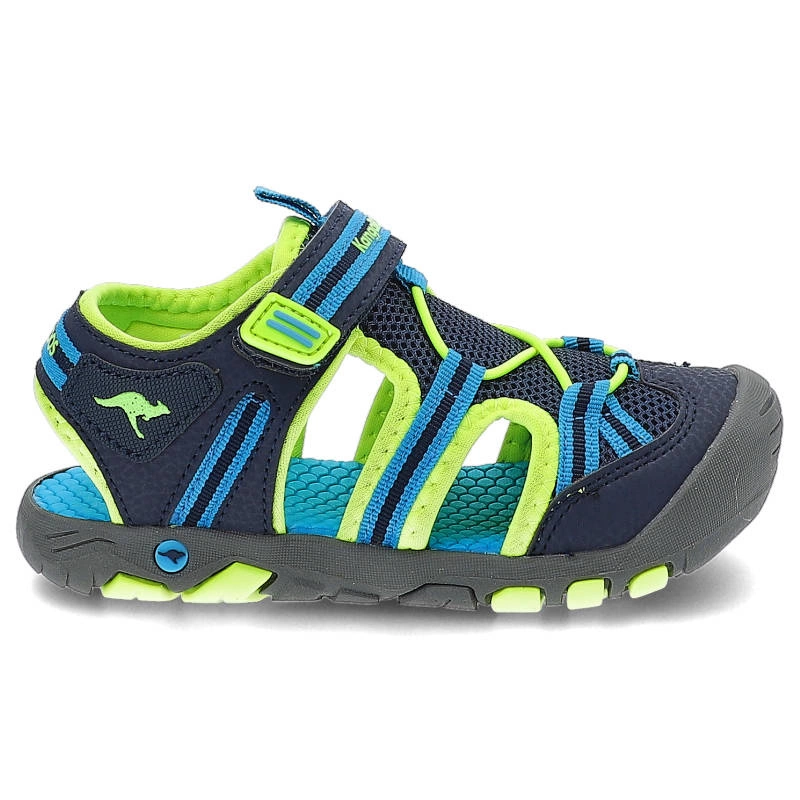 Sandále Kangaroos - 18868 000 4054 K-Trek Trail Dk Navy/Lime