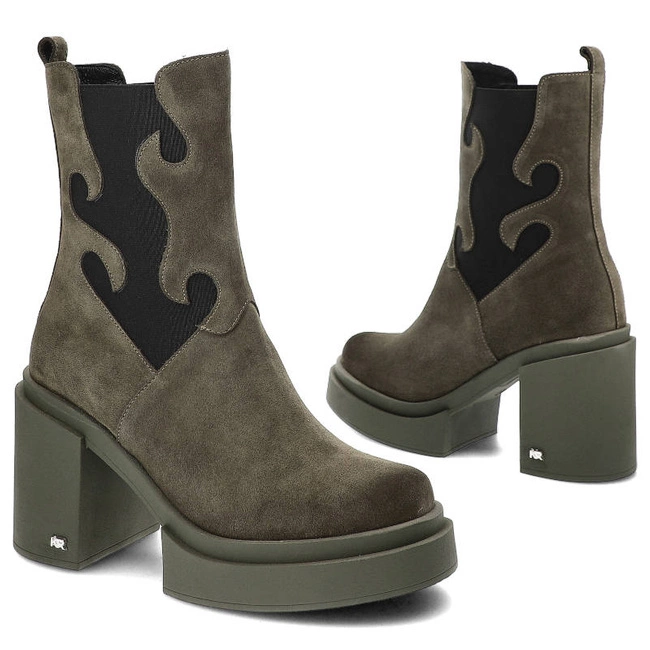 Členkové Topánky Karino - 4834/066-F Zielony/Welur