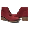 Členkové Topánky Gamis - 3154 Czerwony Nubuk