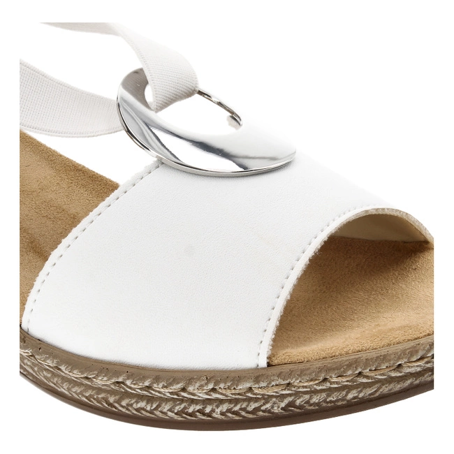 Sandále Rieker - 624H6-81 White Combination