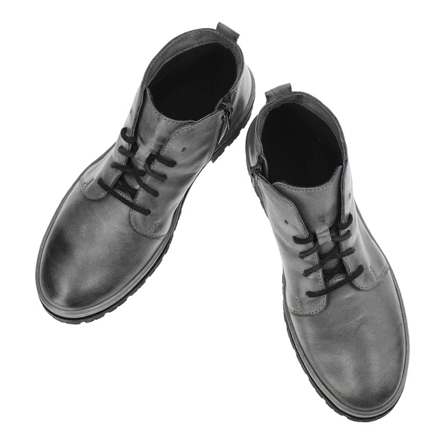 Šnúrovacie Členkové Topánky Wasak - 0689 Szary